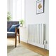 image 2 of 600mm (H) x 910mm (W) - White Horizontal Radiator (Berlin) - DOUBLE Panel - (0.6m x 0.91m) - Depth 70mm
