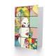 image 2 of Abstract Comic Book Bubbles Woman Face Birthday Card