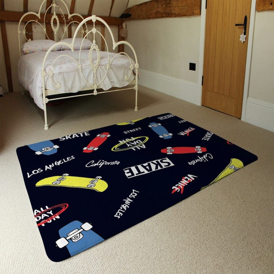 image 1 of Skate (Rug) Black | Small: 60x110cm