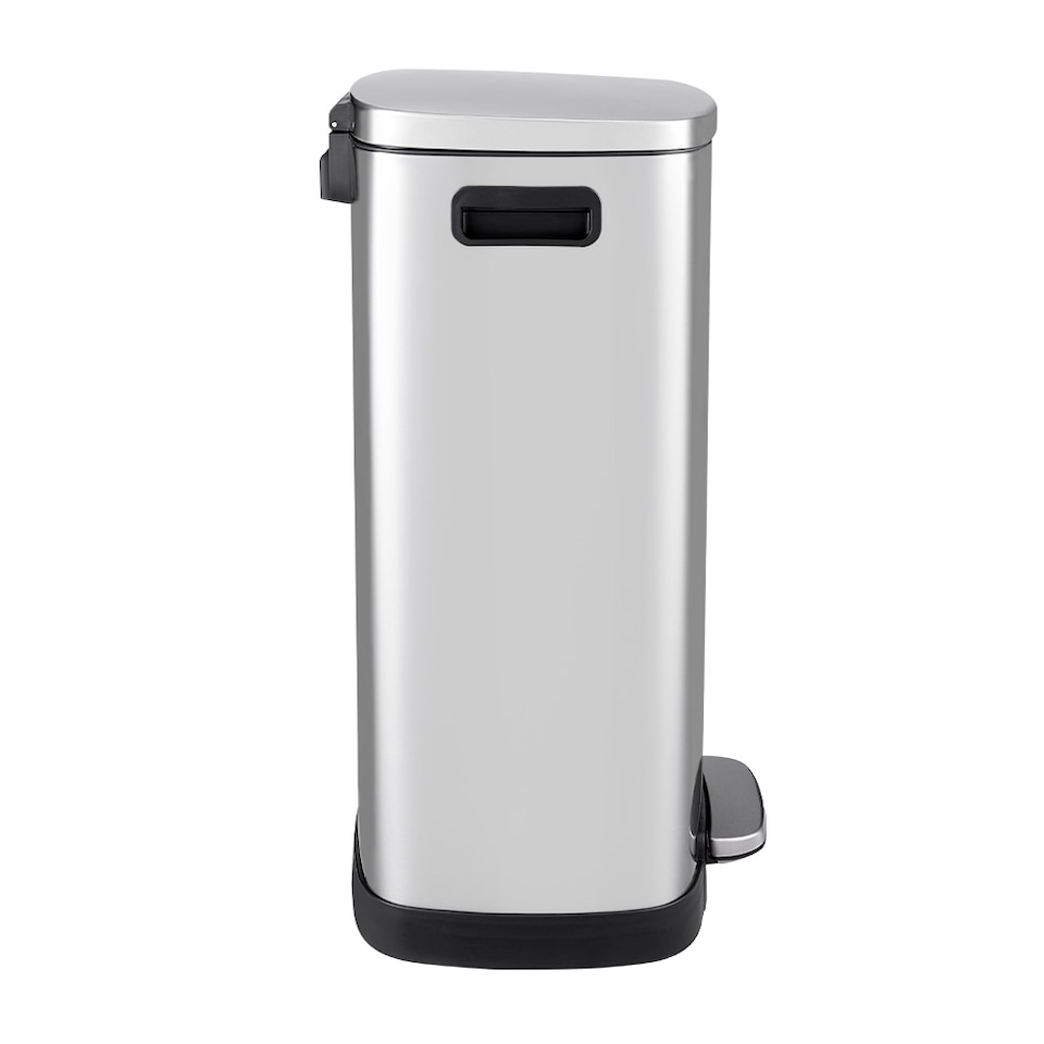 image 1 of Living and Home Stainless Steel Step Open Trash Can -50L | Chrome