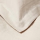 image 6 of Homescapes Natural Linen Oxford Pillowcase - Standard Size | Cream | Standard