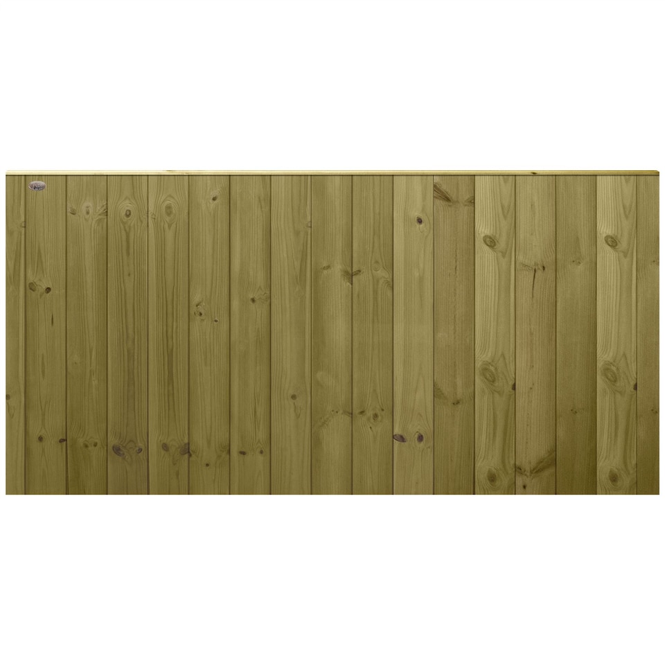 image 1 of Ultimate T&G Vertical Boards W:6ft x H:3ft Fence Panel Treated Timber (Pack of 4)