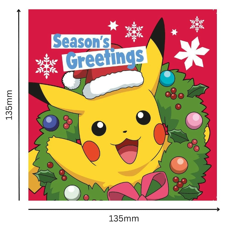 image 1 of Pokemon Multipack of 12 Christmas Cards
