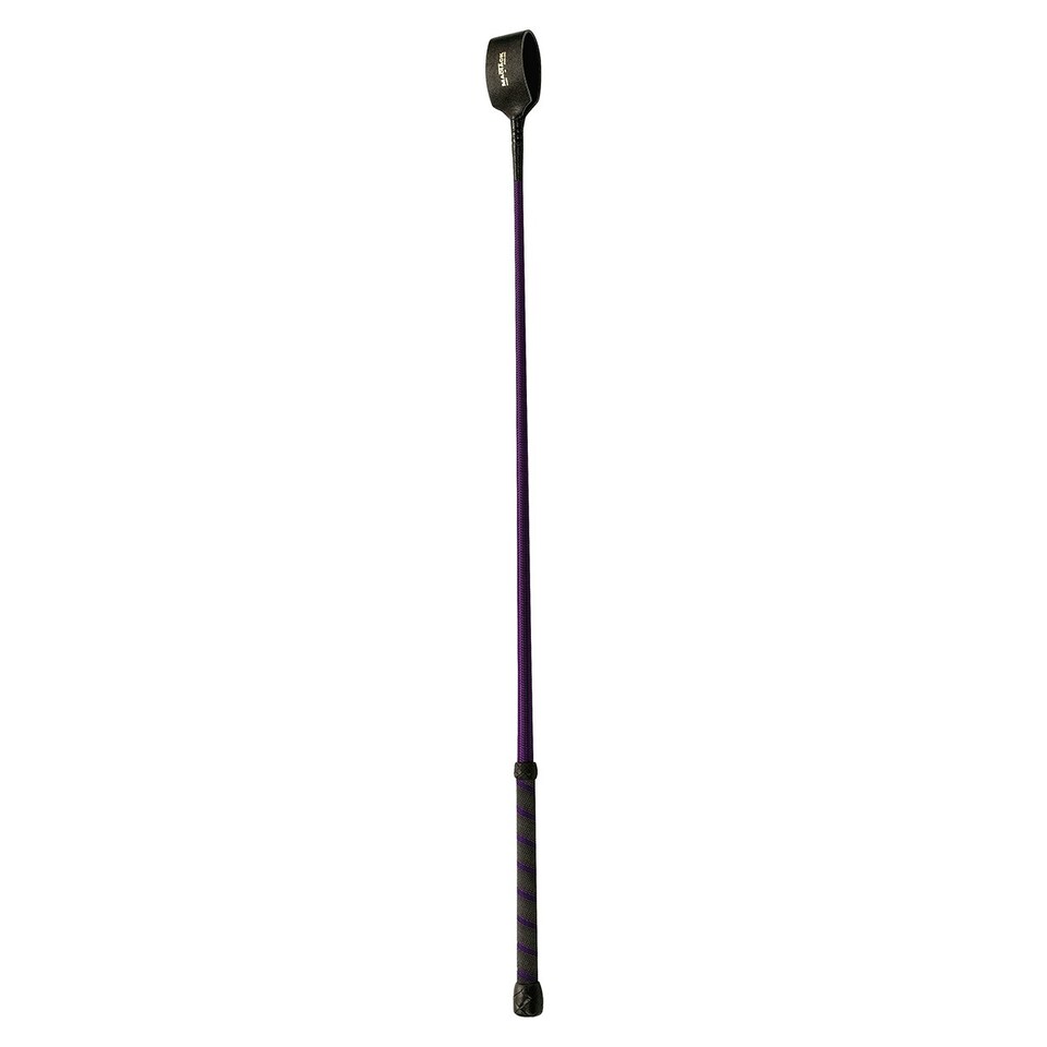 image 1 of MacTack Riding Whip With No3 Leather Keeper - Purple - 26 inches