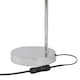 image 5 of First Choice Lighting Set of 2 Chrome Arched Table Lamps with Grey Crushed Velvet Shades Chrome | Grey