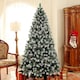 image 2 of HOMCOM 7ft Artificial Pine Christmas Tree with Pinecones, Steel Base