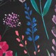 image 5 of OHS Botanical Floral Duvet Cover and Pillowcase Bedding Set, Single - Black