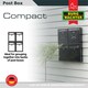 image 5 of Burg-Wachter Anthracite Compact Wall Mounted Galvanised Steel Post Box - 26x33x9cm | Black | Anthracite