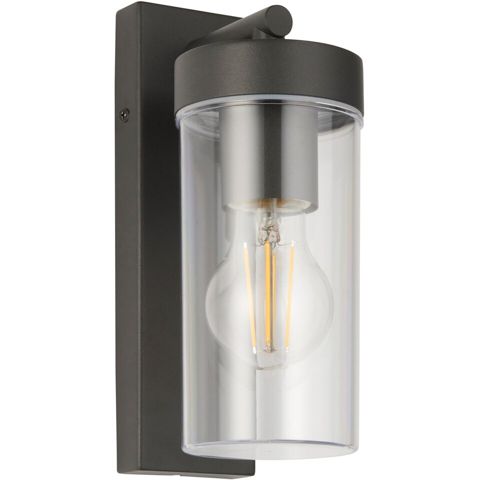 image 1 of 4 PACK Modern Outdoor IP44 Wall Lantern Light - 15W E27 GLS LED - Dimmable