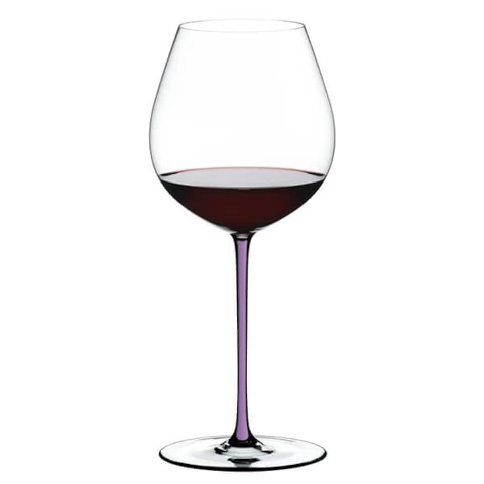 image 1 of Riedel Hand Made Fatto a Mano Old World Pinot Noir Wine Glass Violet