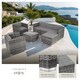 image 4 of Garden Furniture Set Lignano - modular outdoor sofa, 2 armchairs, coffee table | Grey | grey | 179 x 150 x 65 cm | 1