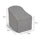image 7 of Waterproof Adirondack Chair Cover (H90 x W70 x D88) | Grey