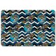 image 2 of Embroidery colorful simplified ethnic skull Blue pattern (Placemat)