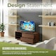 image 4 of Centurion Supports Gallus Premium Walnut with 2-Walnut Drawers and 3-Shelves 32"-55" LED/OLED/LCD TV Cabinet | Brown | 1