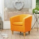 image 2 of Alderwood Fabric Tub Chair - Orange