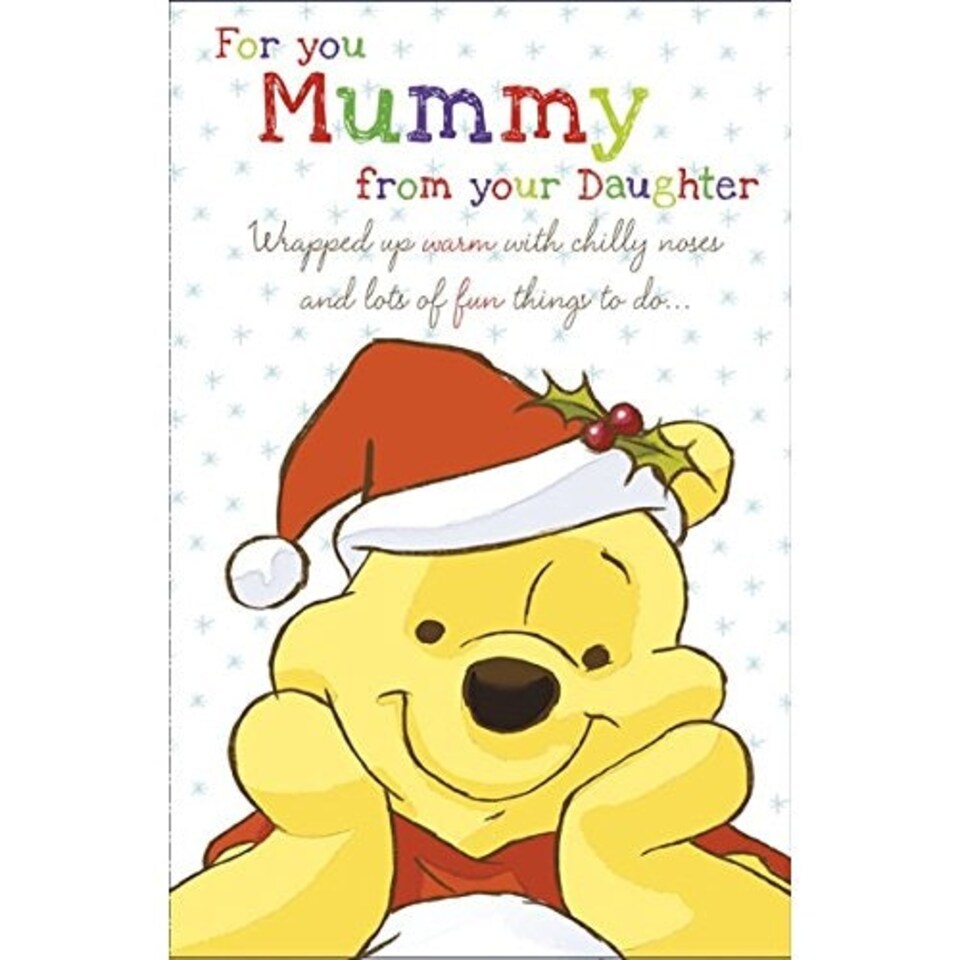 image 1 of Winnie The Pooh For You Mummy From Your Daughter Christmas Card