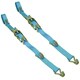 image 1 of 4x Ratchet Strap Trailer Tie Down with Bridging Hooks 5m Hooks Recovery 2.5 Ton