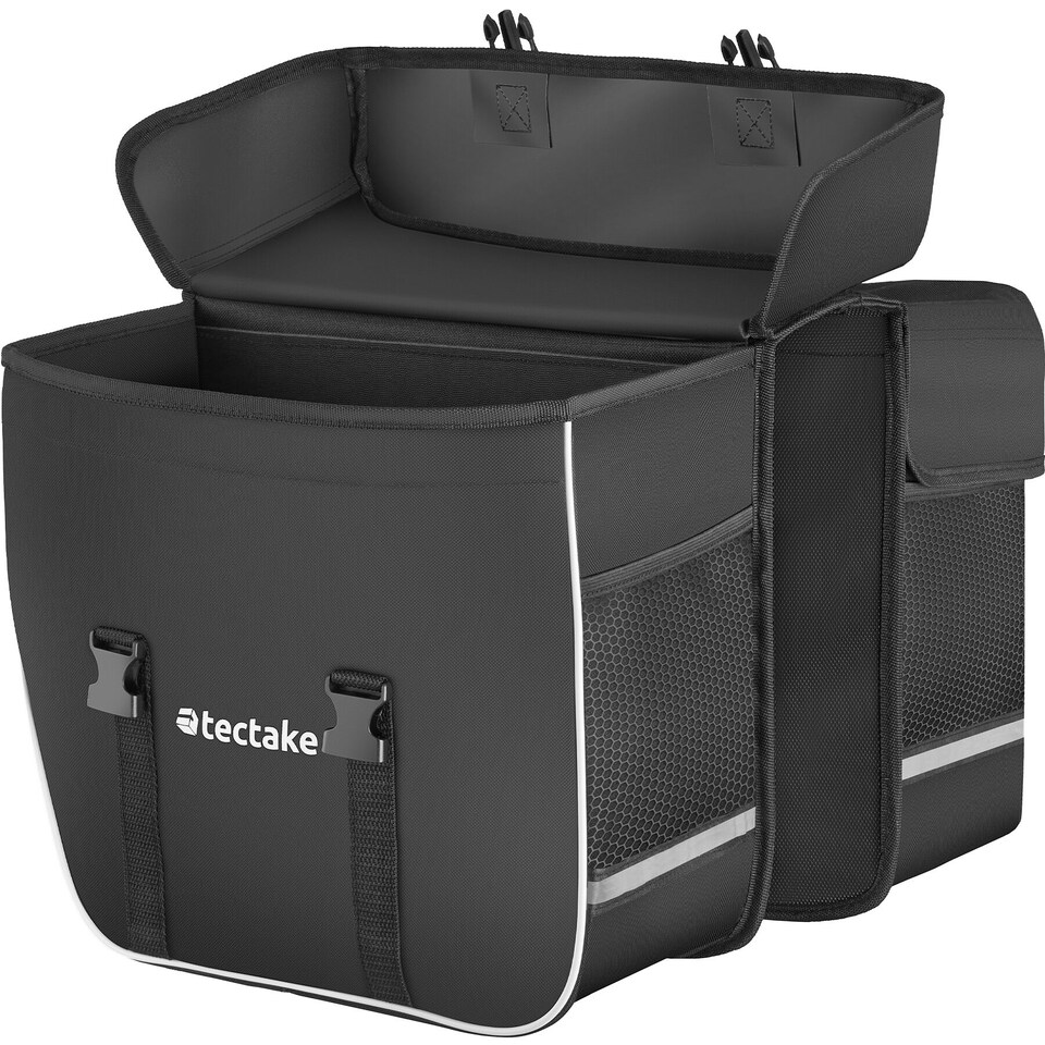 image 1 of Set bicycle bag Georg and frame bag, water-repellent | Black | black/blue | 1.3 L | 1