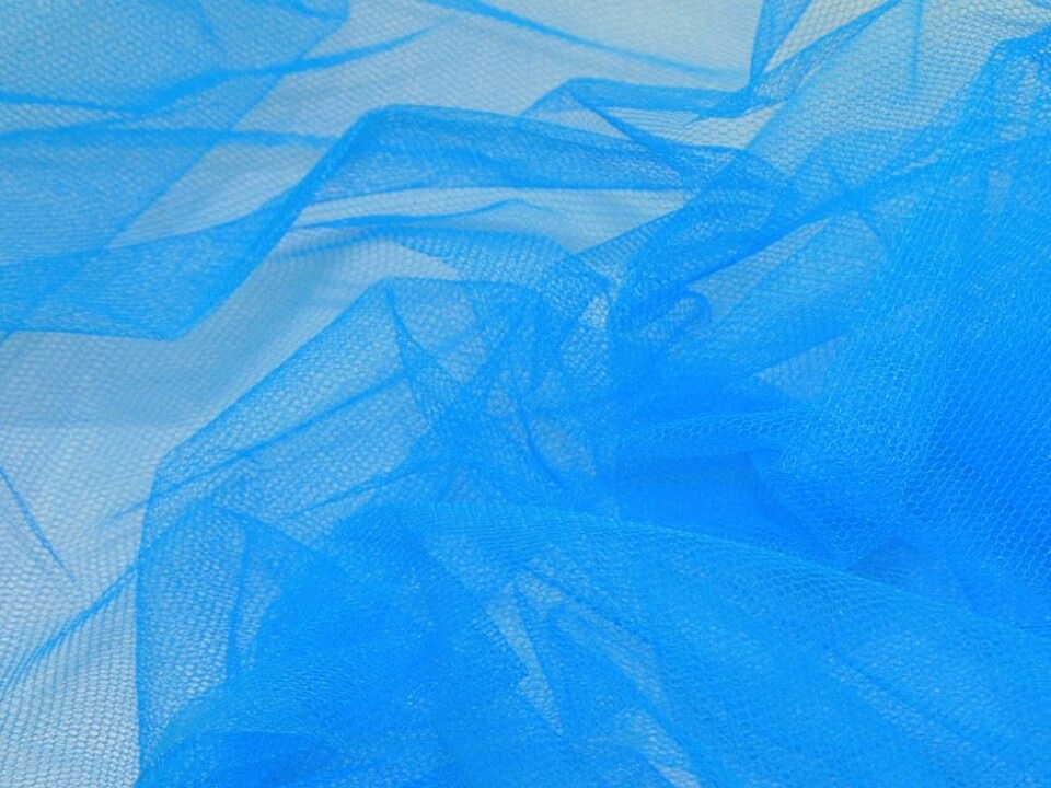 Turquoise Extra Stiff Dress Net Fabric for Dressmaking, 135cm / 53" Wide - per metre