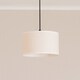 image 2 of ValueLights Eva Natural Linen Fabric White Trim Small Light Shade | Multi