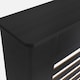 image 7 of OHS MDF Horizontal Slat Grilled Radiator Cover, Small - Black Black