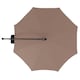 image 2 of COSTWAY 290 cm Solar Offset Hanging Sunshade Parasol Coffee Brown
