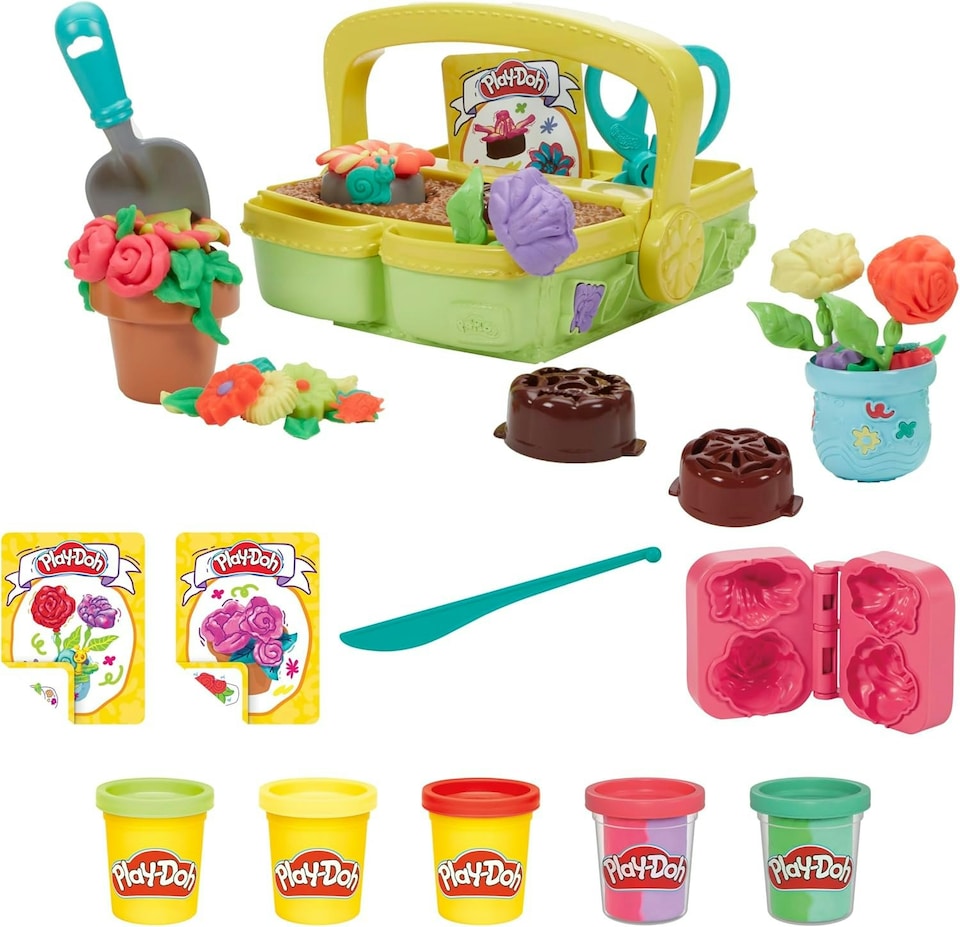 image 1 of Play-Doh Blooming Flowers Playset
