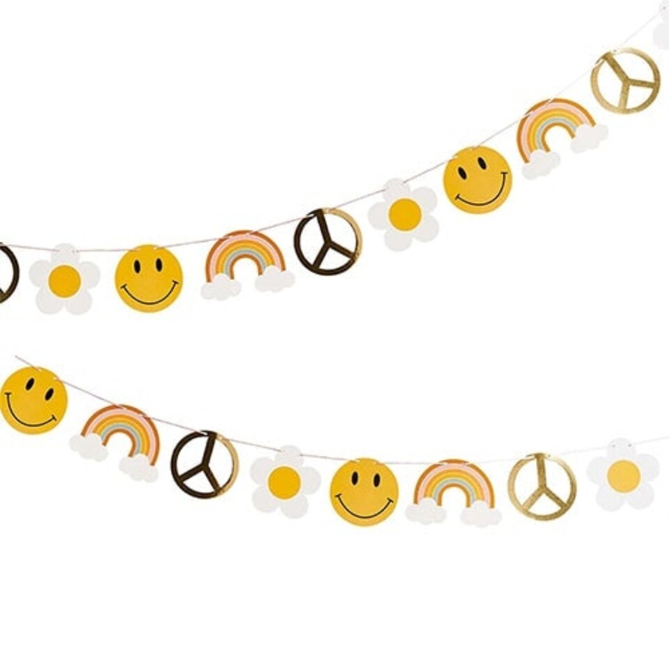 Groovy Paper Garland Hanging Decoration 2.5m