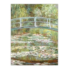 Bridge over a Pond of Water Lilies Monet Vintage Wall Art Poster Print 12X16"