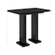 image 8 of Extendable Dining Table Modern Black Gloss Small Extending 4 6 8 Seater Dining Room Pillar Pedestal Leg GIA