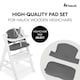 image 2 of hauck Highchair Pad Select - Muslin Dark Grey