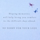 image 3 of Hallmark Sympathy Card - Lucy Cromwell Flowers And Butterflies Design