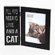image 1 of All you need is love and a cat' LED Black Photo Frame