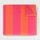 image 3 of OHS Stripes Print Polar Fleece Throw Blanket Lightweight Bedspread | Multi | Orange/Pink