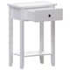 image 8 of Vida Designs Windsor 1 Drawer Console Table With Shelf, White