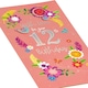 image 6 of Pretty Flower Design 12th Birthday Card
