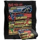 image 1 of Justice League Hero Dad Blanket - Multicoloured - One Size