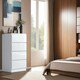image 8 of FWStyle Stora 4 Drawer Chest of Drawers - White Gloss Front