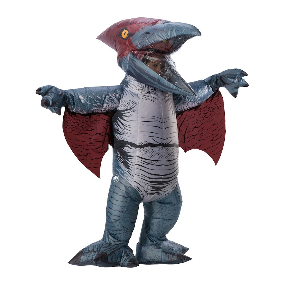image 1 of Jurassic World Unisex Adult Pteranodon Inflatable Costume - Grey - One Size One Size
