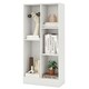 image 4 of COSTWAY 5-Cube Bookcase Wooden Storage Organizer White White