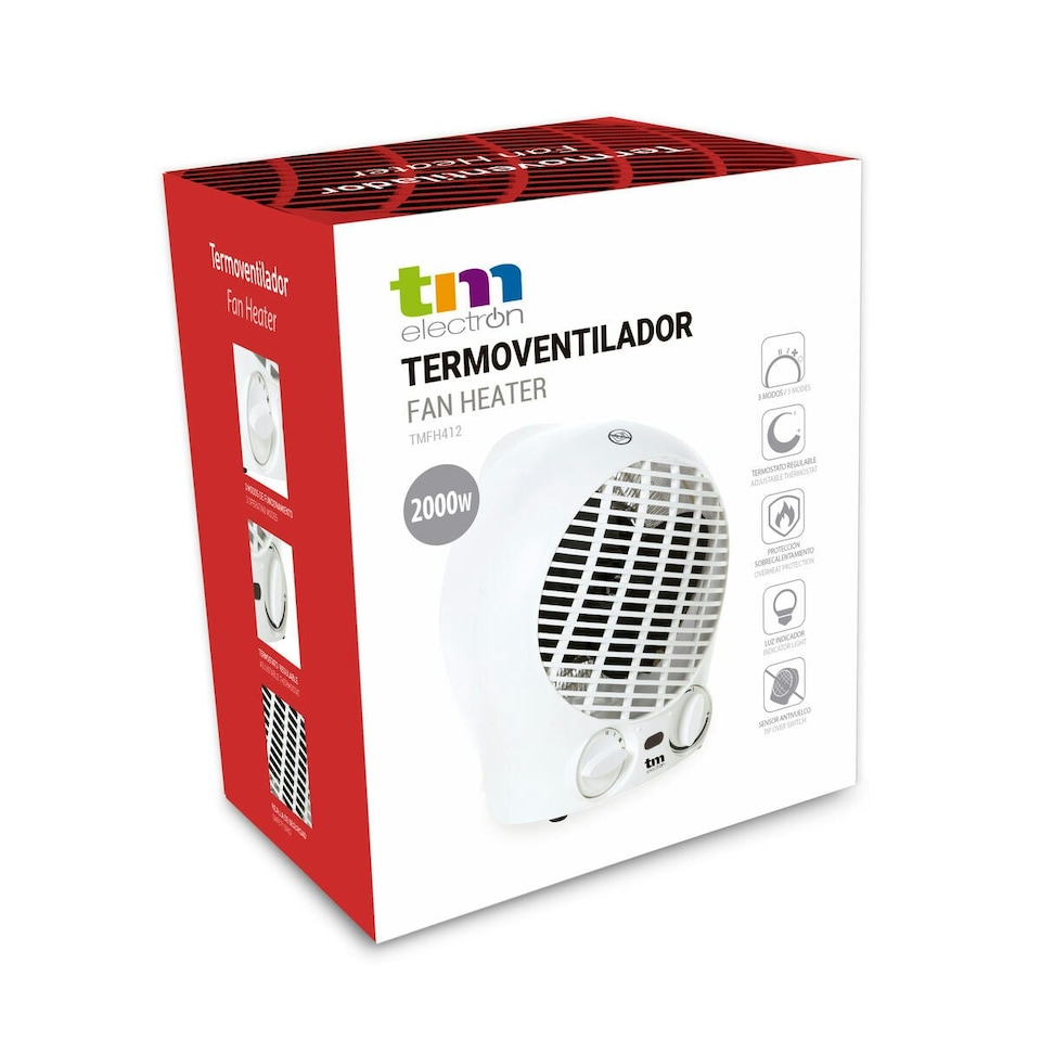 image 1 of Portable Fan Heater TM Electron 1000-2000 W