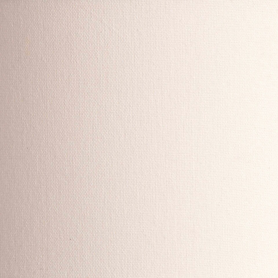 image 1 of 30cm White Handloom Cylinder Table Lampshade