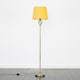 image 2 of ValueLights Memphis Antique Brass Barley Twist Floor Lamp with Mustard Tapered Light Shade - with LED GLS Bulb in Warm White