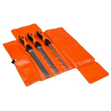 Bahco 200mm (8in) Ergo Engineering File Set, 3 Piece - Multi Colour - One Size
