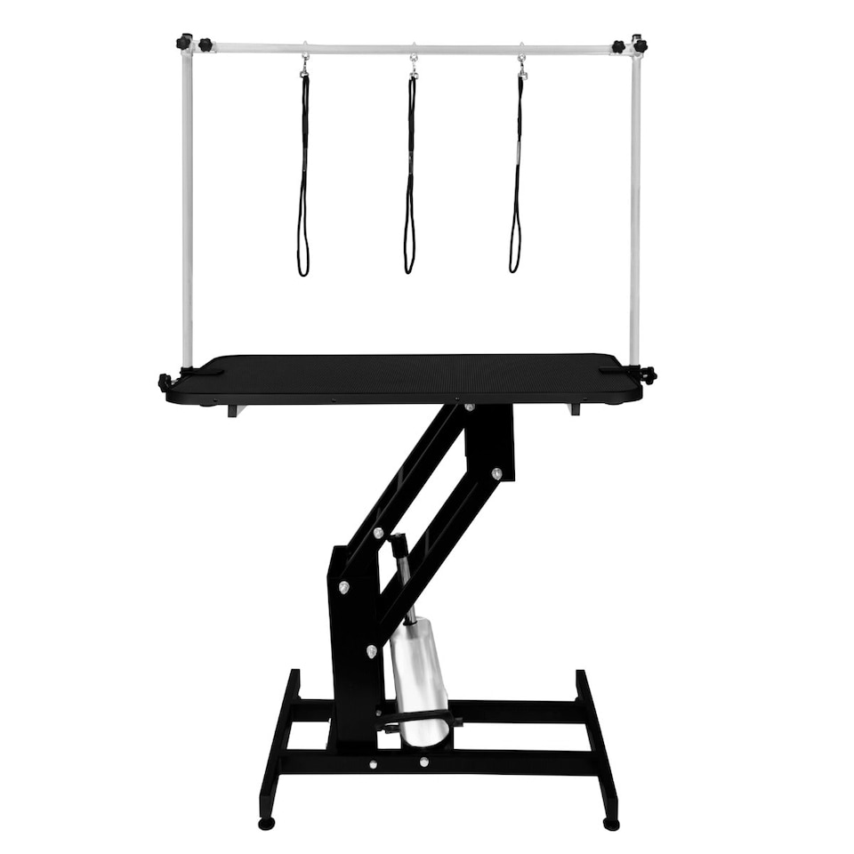 image 1 of Black Hydraulic Grooming Table - Black Table Top