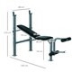 image 7 of HOMCOM Adjustable Multi Gym Weight Bench Barbell Stand Chest Leg Abs Training