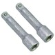 image 1 of 3/8in Drive Socket Ratchet Extension Bar Total Length 3in (75mm) CR-v Steel 2pc