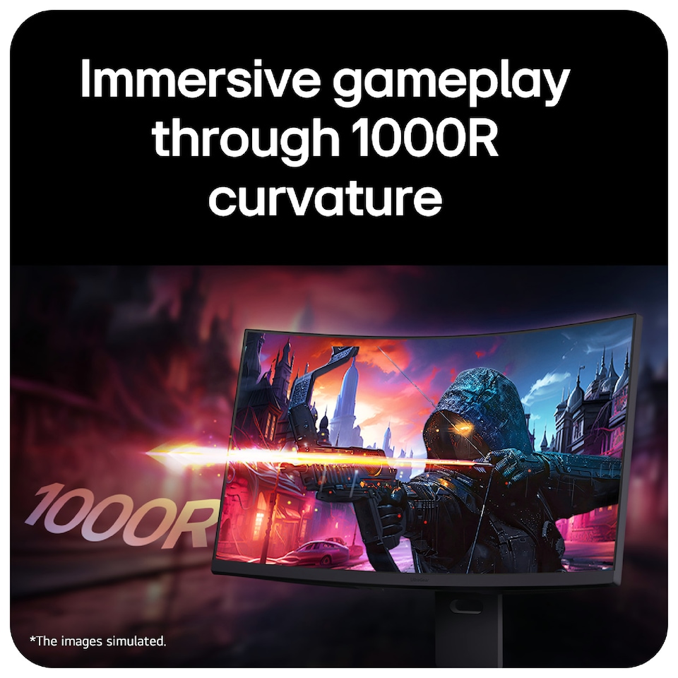 image 1 of LG UltraGear 37G800A-B 37-Inch UHD 4K Height Adj Curved Gaming Monitor w Speaker