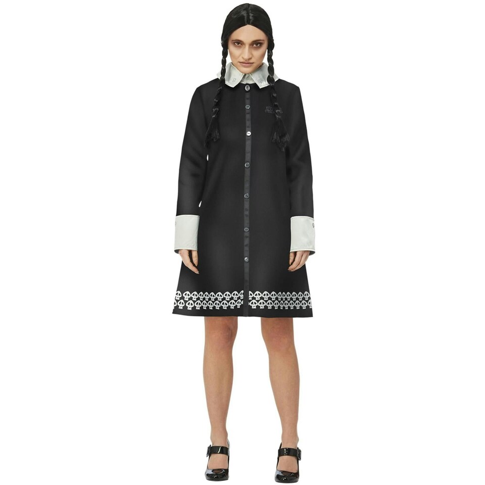 image 1 of The Addams Family Womens/Ladies Wednesday Addams Costume - Black - S S