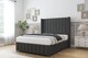 image 2 of Sloomy Melbourne Graphite Dumfries Divan Bed With Mattress No Drawers With 54" Wingback Headboard & 12" Matching Footboard 4' Small Double | Grey | Graphite | Small Double | 1